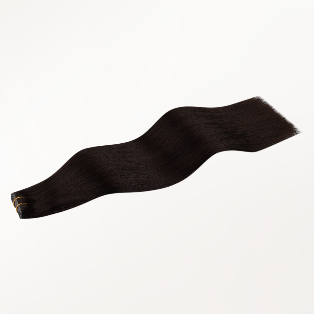 Dark Brown (2) Butterfly Weft Human Hair Extensions (100g-150g)