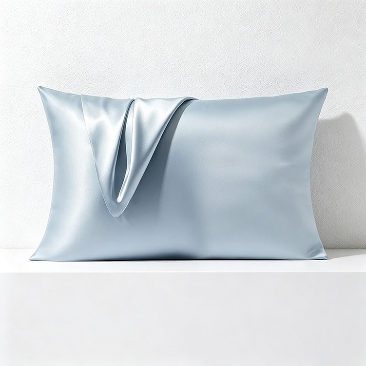 Satin Pillowcase - Smooth Silky Solid Color Pillow Cover - Image 3