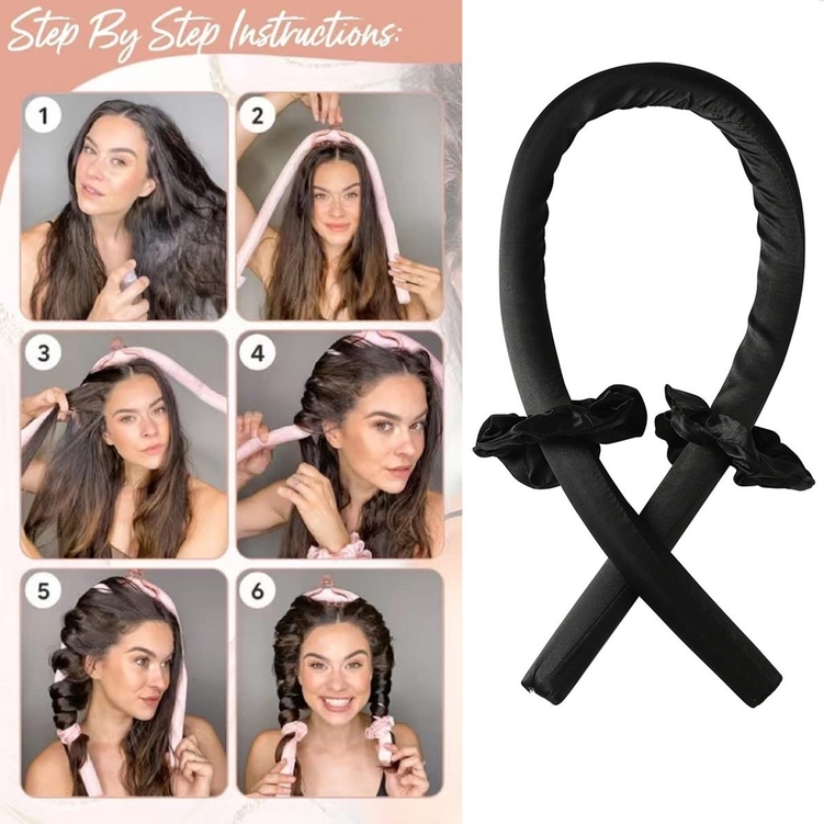 Sponge Heatless Hair Curler (3 Colors) - Image 3