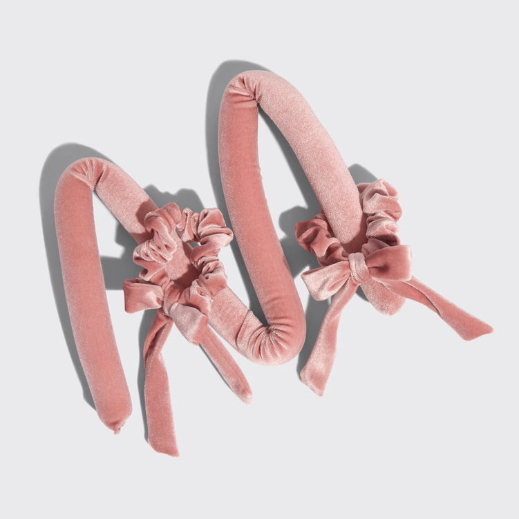 Terracotta Velvet Heatless Curling Set - Image 3